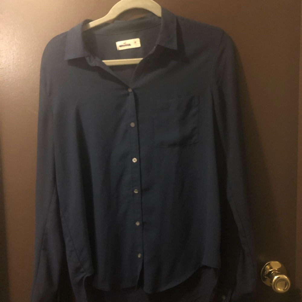 Sheer button down blouse - Picture 6 of 6